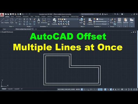 AutoCAD Offset Multiple Lines at Once