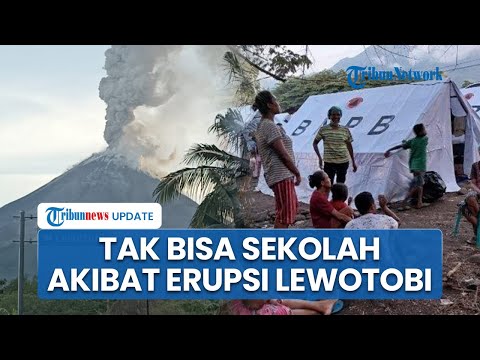 Siswa di NTT Tak Bisa Belajar, Gedung Sekolah Dipakai untuk Posko Pengungsian Erupsi Lewotobi