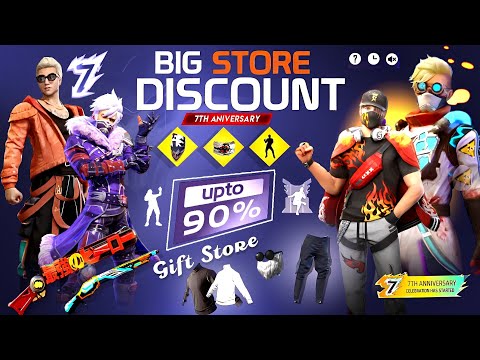 Store Discount Event, Gift Store 50 Off Free Fire 🤯🥳| Free Fire New Event| New Event Ff|New Event Ff