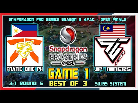 FNATIC ONIC PH vs JP NINERS - Game 1 | FNOP vs JPN | Snapdragon Pro Series Season 6 Open Finals