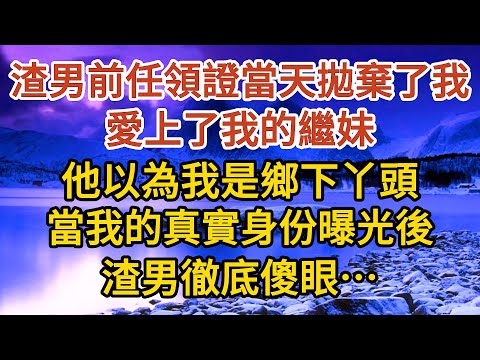 巜閃婚老公是總裁》第06集：渣男前任領證當天拋棄了我，愛上了我的繼妹，他以為我是沒見識的鄉下丫頭，當我的真實身份曝光後，渣男徹底傻眼……#婚姻#情感故事#甜寵#故事#小說#霸總