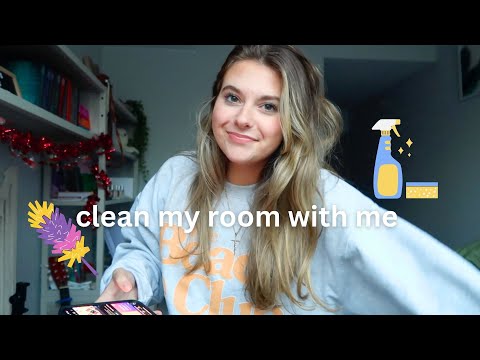 CLEAN MY ROOM WITH ME (vlogmas day 9)