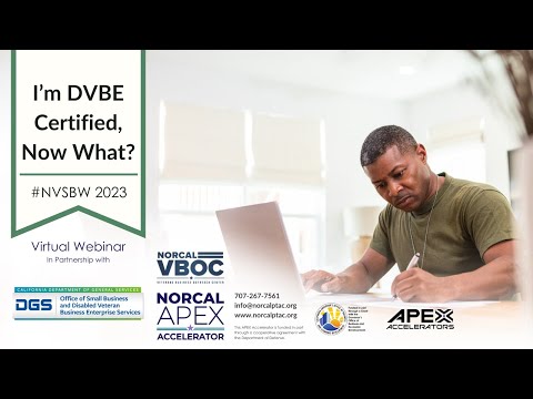 I'm DVBE Certified, Now What?