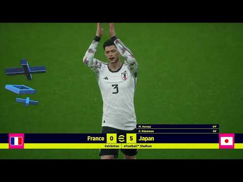 France vs Japan in efootball 2024! International Friendly PS4 Gameplay!