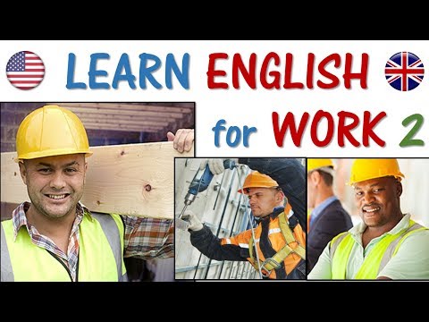 ENGLISH for Work 2 | Construction, Builder, labor, drywall, mason | EASY words and phrases