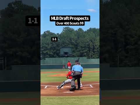 Over 400 Scouts Watch MLB Draft Prospect 👀🔥 #baseball #mlb #