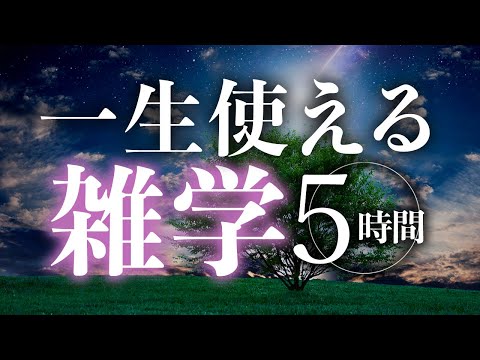 【睡眠導入】一生使える雑学5時間【合成音声】