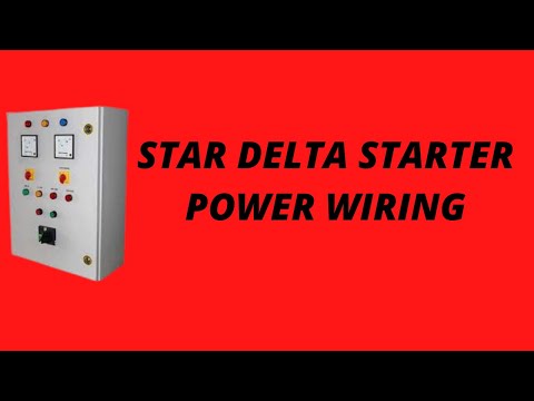 Star Delta starter power Wiring | Power Wiring of Star Delta Starter