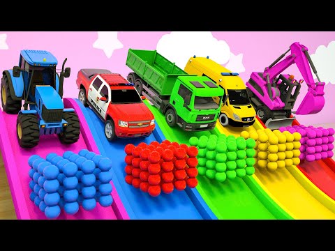 Wheels on the Bus + Humpty Dumpty Song - small colored balls, Baby Nursery Rhymes & Kids Songs