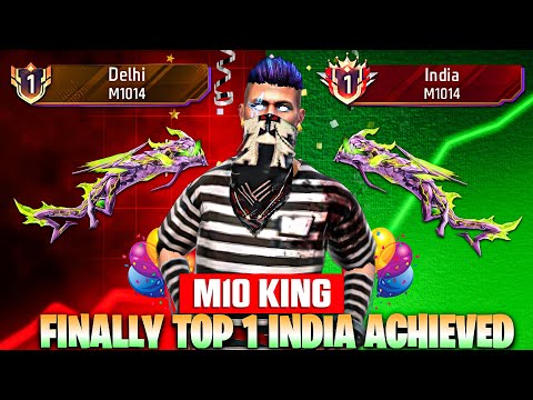 Finally Top 1 India Shotgun M1014 Achieved | Free Fire Solo Rank Pushing With Tips And Tricks| Ep-14