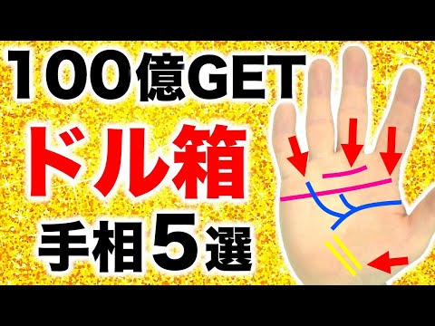 【手相】溢れる金運！ドル箱手相５選【８６０億円稼ぐ手相】