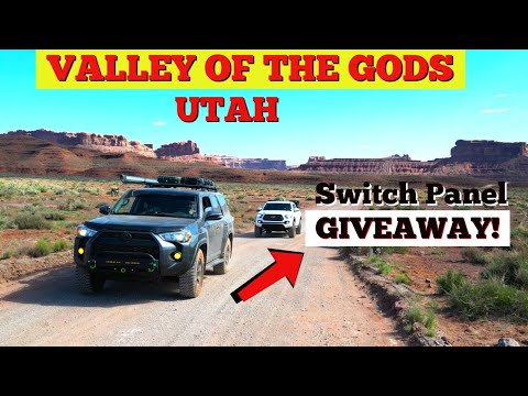 Valley Of The Gods Utah 4Runner Camping - Switch Panel Giveaway!