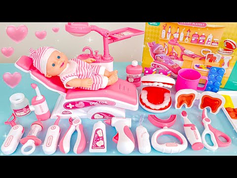 60 Minutes Satisfying with Unboxing Super Cute Pink Doctor Playset, Toys Collection Review | ASMR