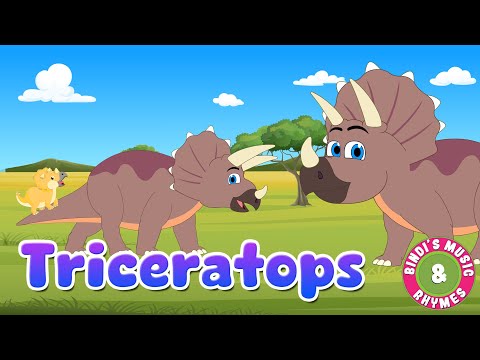 Triceratops | Dinosaur - Nursery Rhymes | Animal Songs for kids | Bindi's Music & Rhymes