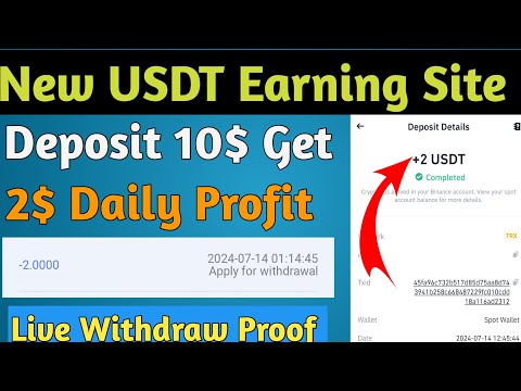 New Usdt Earning Site Today | New Usdt Mining Site 2024 | New Usdt Investment Site | Usd Earning App