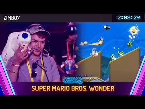 Super Mario Bros. Wonder by Zimbo7 in 2:08:29 - Games Done Quick Express 2024