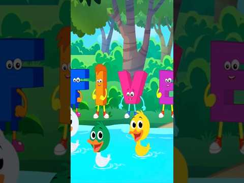 Five Little Ducks #shorts #duck #quackquack #numbers #123song