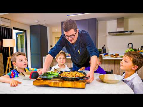 5 Year Olds BRUTALLY Judge Our Cooking! | Chef vs Dad