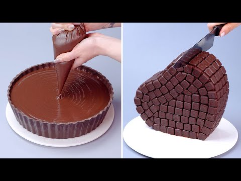 So Yummy MELTED Chocolate Cake & Dessert Recipes |  Fancy Rainbow Cake Decorating Tutorials