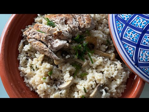 Simple Chicken Mushroom Risotto