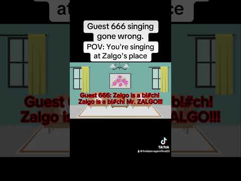 Zalgo did not like Guest 666's Song🤣 #Zalgo #Guest666 #Creepypasta #Horror #Slenderverse #gachaclub