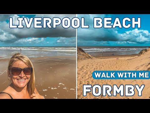 Walk with Me on an English Beach | Formby Beach | Liverpool Merseyside Beaches | Walking Tour