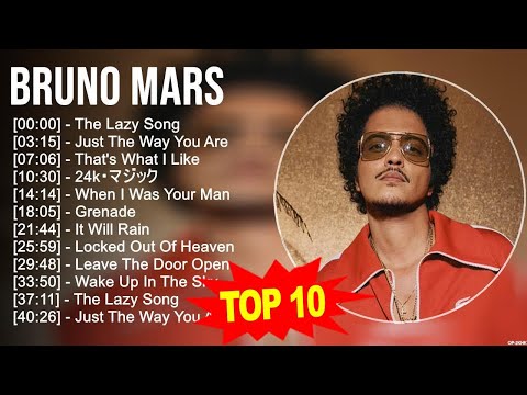 Bruno Mars 2023 MIX ~ Top 10 Best Songs ~ Greatest Hits ~ Full Album