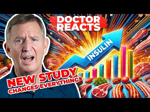 NEW STUDY! Protein Spikes Insulin MORE Than Carbs? - Doctor Reacts