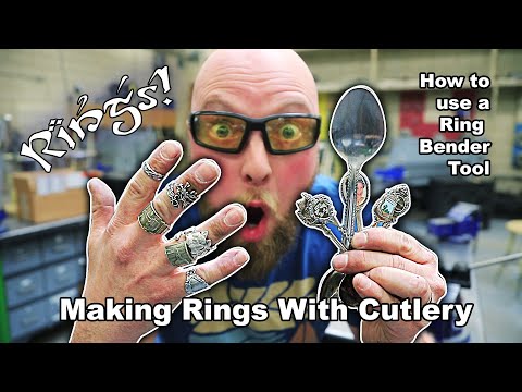 Making Rings with Cutlery - Ring Bending Tool