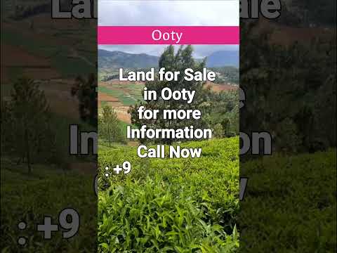 Land for Sale in Ooty | +918499833189 |