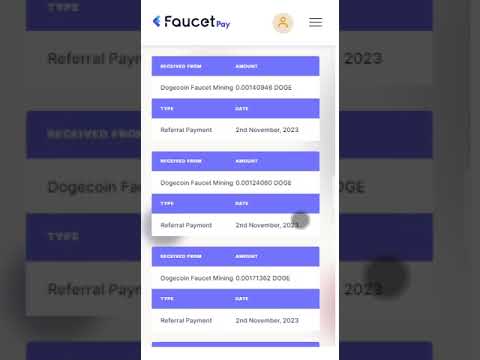 DOGEcoin mining faucet #faucetpay #faucet #doge #dogefaucet  - payment received on faucetpay wallet