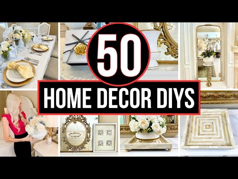 *50* HOME DECOR DIYS, DUPES, THRIFT FLIPS & DESIGN IDEAS!