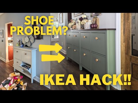 IKEA HACK | HEMNES Cabinet Makeover: Double Storage & Rustic DIY