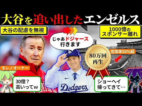 【2024年7月最新】大谷を手放したエンゼルスの現在がヤバすぎた…（ずんだもん×ゆっくり解説）