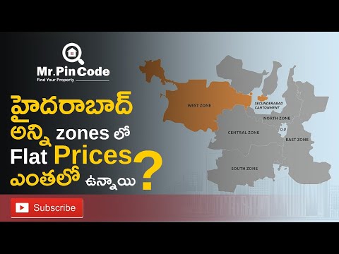 Hyderabad Zone wise flats Prices Revealed |#hyderabadrealestate I  MrPinCode.in