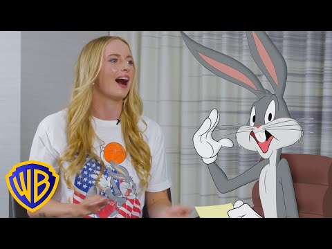 Evy Leibfarth 🇺🇸 Athlete Interview | Looney Tunes Presents: Sports Talk with Bugs Bunny | @wbkids