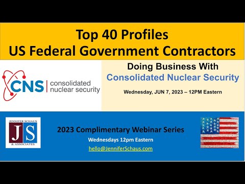 Top 40 Federal Contractors - PROFILE #18 - Consolidated Nuclear Security