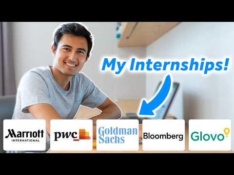 All My Internships REVEALED (and how I got them)