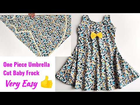 One Piece Umbrella cut Baby Frock cutting and stitching | Baby Frock cutting and stitching