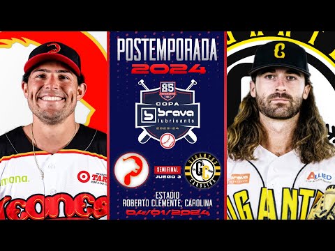 🎥LBPRC🇵🇷 Postemporada Semifinal Juego #3: Leones de Ponce 🆚 Gigantes de Carolina⚾️