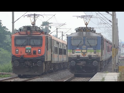 [14 In 1] 130 Kmph AMRIT Bharat Livery WAP5 + Vande Bharat + Rajdhani + Telangana +Gurudev Etc | I R