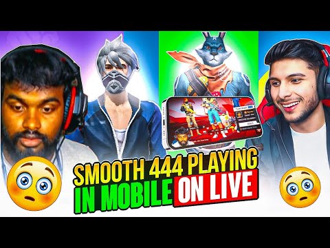 SMOOTH444 PLAYING IN MOBILE 📲 |🤯GUNDA😈 YOUTUBER SHOCKED 😱ON LIVE 🔴||Free Fire Max🔥