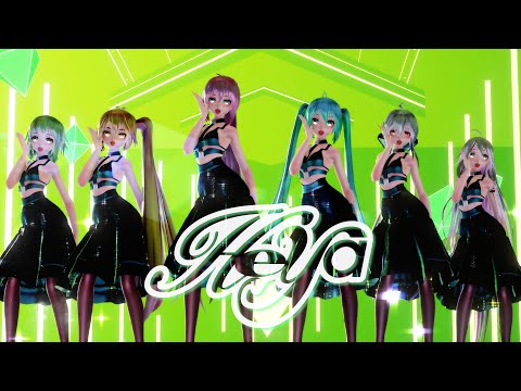 ≡MMD≡ Miku.Luka.Gumi.Haku.Neru.IA - Heya / Ive [4KUHD60FPS][Eng sub]