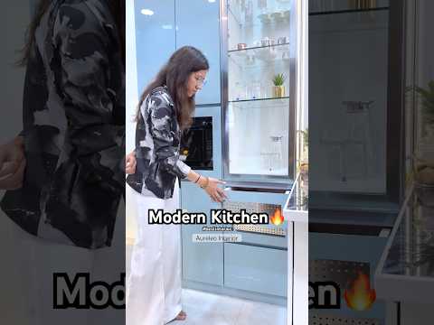 Modern Kitchen 🔥#modernkitchen #modularkitchen #shorts #shortsvideo #trending