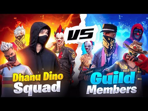 Dhanu Dino Team Vs Dhanu Dino Guild (DINO’S) Top Players | 4 VS 4 Match in Free Fire Max in Telugu