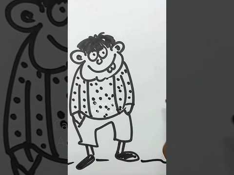 cartoon drawing easy step by step | how to draw cartoon | all cartoon drawing | #shorts