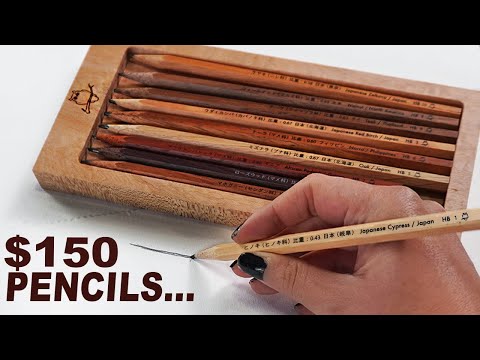 Testing The World's Most EXPENSIVE Wood Pencils..*impossible to get*