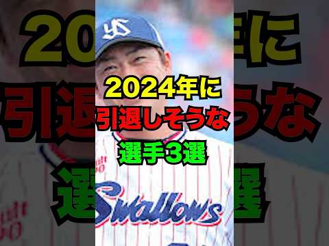 2024年に引退しそうなプロ野球選手3選