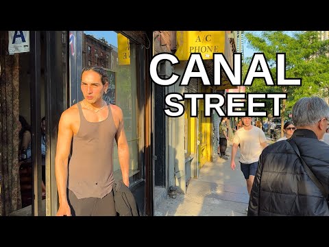 NEW YORK CITY Walking Tour [4K] - CANAL STREET