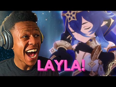 Layla Character Demo And Collected Miscellany Reaction Genshin Impact!